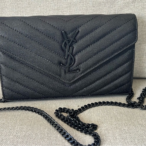 Saint Laurent's Cassandre envelope clutch on chain - Picture 1 of 11